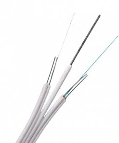 2 Core Indoor Drop Optic Fiber Cable G652d White Steel Price Per Meter