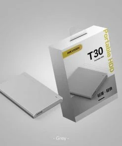 HikVision External HDD 1TB USB 3.0 Grey Rubber Casing 1