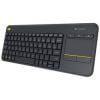 Logitech Wireless Keyboard with TouchPad K400 Plus Black.