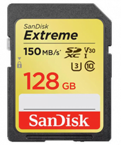 SanDisk Extreme SDXC Card 128GBa