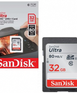 SanDisk Ultra SDHC 32GB 80MBs Class 10 UHS Ic