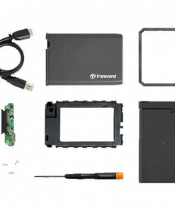 Transcend 2.5 SSD HDD Enclosure Kit USB 3.1 Gen 1 with PH1 Screwdriver TS0GSJ25CK3a