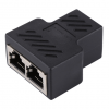 VENTION 1 TO 2 RJ45 SPLITTER ADAPTER BLACKb