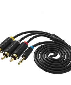 VENTION 3.5MM TO 3RCA AV CABLE 2M BLACKa