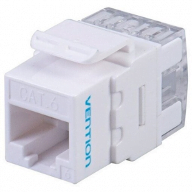 VENTION CAT.6 UTP 180 DEGREE KEYSTONE JACK WHITEa