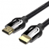 VENTION NYLON BRAIDED HDMI CABLE 1M BLACK METAL TYPE