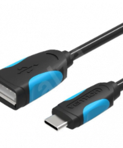 VENTION USB 3.1GEN 1 C MALE TO A FEMALE OTG CABLE 0.15M BLACK PVC TYPEa