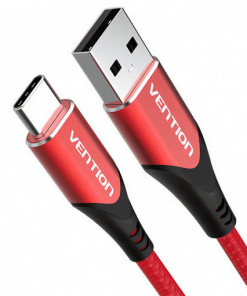 VENTION USB C TO USB 2.0 A CABLE 1.5M RED ALUMINUM ALLOY TYPEa