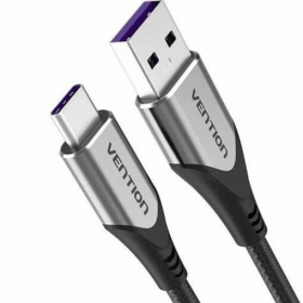 VENTION USB C TO USB 2.0 A CABLE 1M GRAY ALUMINUM ALLOY TYPE2