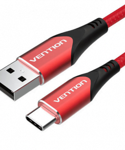 VENTION USB C TO USB 2.0 A CABLE 1M RED ALUMINUM ALLOY TYPEa