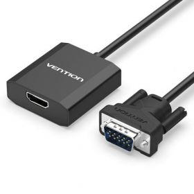 VENTION VGA TO HDMI CONVERTER WITH FEMALE MICRO USB AND AUDIO PORTa