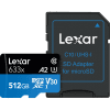 Lexar 512GB LSDMI512BB633A microSDXC Memory Card C10 U3 V30 A1 UHS I