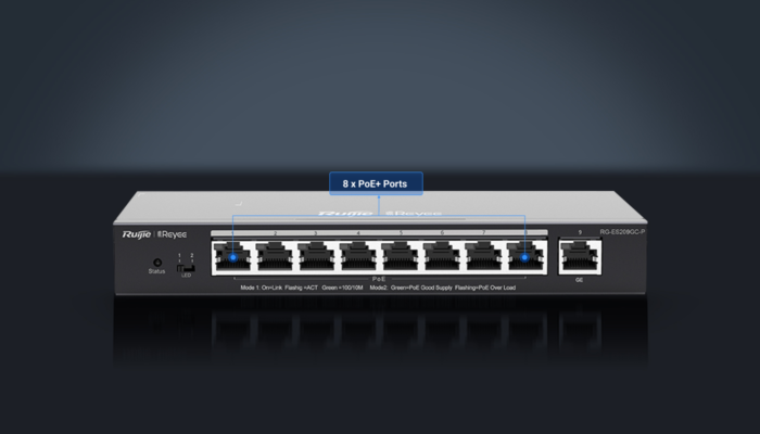 Reyee RG ES209GC P 9 Port Gigabit Smart POE Switch