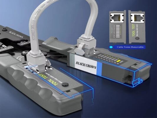 Crimping tool with LAN tester Crimping tool with LAN tester