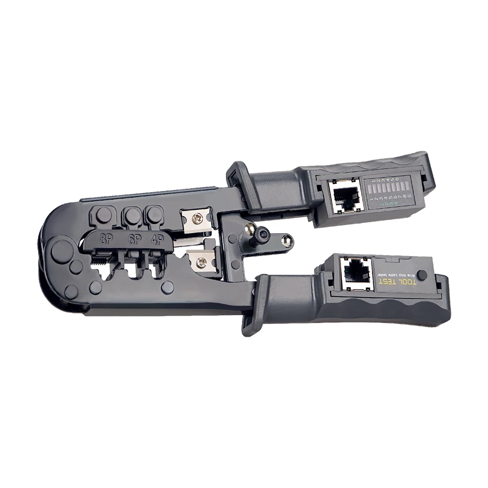 Crimping tool with LAN tester