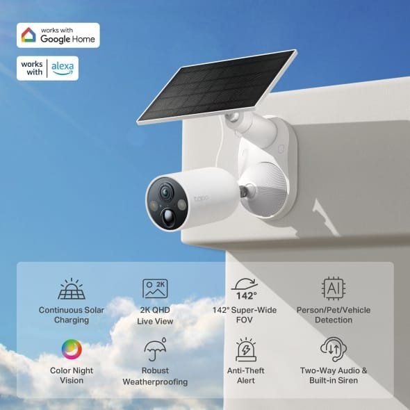 Solar Powered Security Camera Kit2